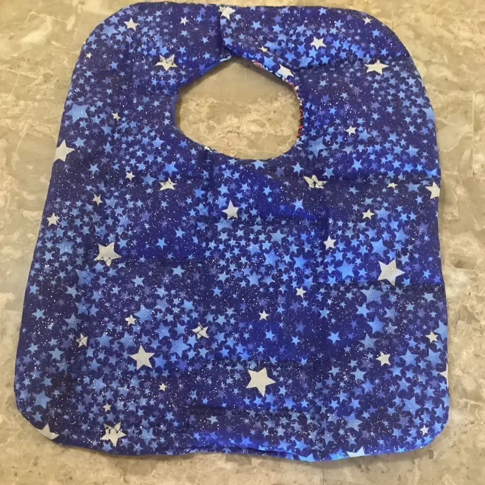 NWOT. Hand Crafted Quilted Reversible Baby Bib $12 ea. or 3/$25
